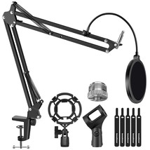 Microphone Stand For Blue Yeti Adjustable Suspension Boom Scissor Arm St... - £35.39 GBP