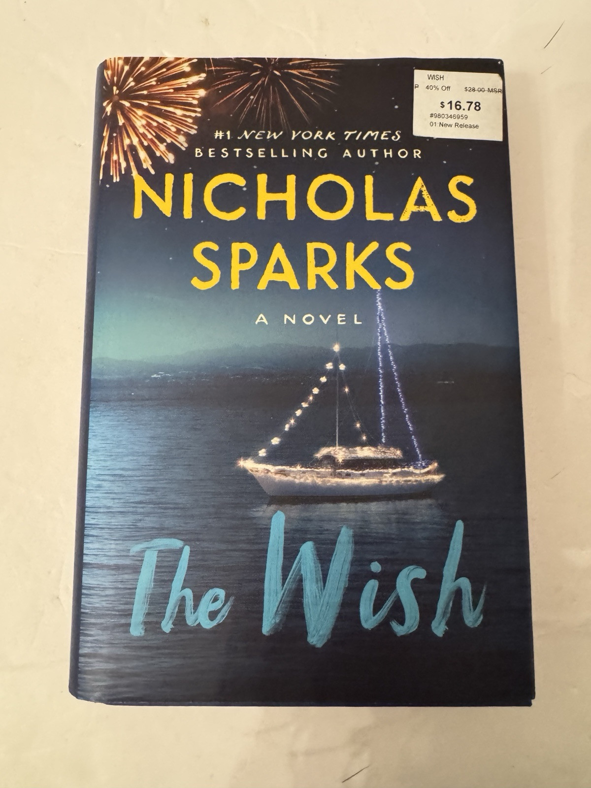 Wish by Nicholas Sparks (2021, Hardcover) - $4.95