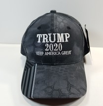 Trump 2020 Keep America Great Baseball Cap Hat Men&#39;s Adjustable Strapback Gray - $7.52