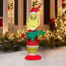 Mr Grinch Airblown Inflatable 5.5 Foot with Christmas Tree New - $48.98