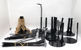 LOT of Metal Doll or Action Figure Stands Holders - $49.99