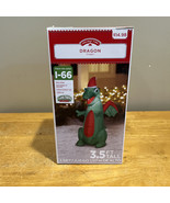 HOLIDAY TIME 3.5 Feet Tall Dragon Blow Up Airblown Gemmy Needs Anchors - $40.26 CAD