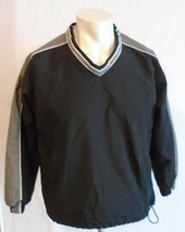 Easton Small  Lined Pullover Hockey  Sport Jacket   Black and Grey  Nylo... - £8.05 GBP