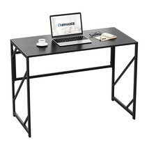 Folding Desk Writing Computer Desk For Home Office, No-Assembly Study Office Des - £108.70 GBP