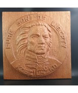 Signed Carved Wood Plaque &quot;Kosciuszko&quot; By Florian Rachelski Poland,  OBO - $15,833.09 MXN