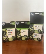 HP 920 Ink Cartridge Black Cyan Magenta Yellow Lot Of 4 Boxes - $45.99