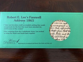 Robert E. Lee&#39;s Farewell Address 1865 - $3.25