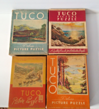 Lot of 4 Vintage TUCO Picture Puzzles Thick Pieces - $27.10