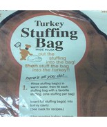 Turkey Stuffing Bag Clipper Mill Fabric Recipes Thanksgiving Dinner USA ... - $272.45 MXN