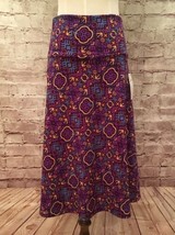 LulaRoe Womens AZURE Skirt Size S Purple Geometric A-Line Knee Length  - £17.58 GBP