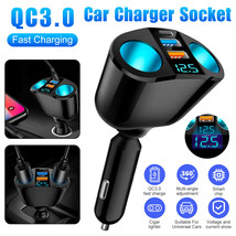 Car Cigarette Lighter Socket Splitter Power Adapter Qc 3.0 Usb Pd Charge... - $19.99