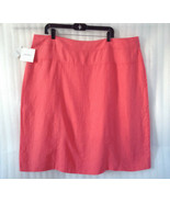 Ellen Tracy Women&#39;s Plus size Pencil Skirt 20W/2X Coral Linen New $69.5 ... - €29,20 EUR