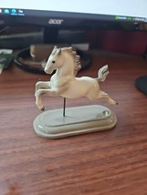 Vintage Hagen Renaker Miniature Lipizzaner Horse on Stand with Base - $69.30