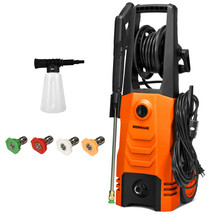 Costway 3500PSI Electric Pressure Washer 2.6GPM 1800W W/4 Nozzles &amp; Foam... - £188.87 GBP