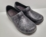 Crocs Neria Graphic Clog Womens Black Gray Floral Roses Size 10 - $24.23