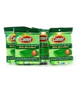 4 Packs Comet Cellulose Scrub 2 Count Sponges With Microfiber Just Add W... - £14.95 GBP