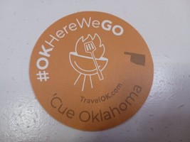 &#39;Cue Oklahoma #OK Here We Go Barbecue BBQ Sticker Decal - £0.78 GBP
