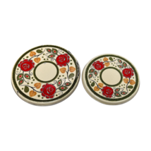 Schramberger Tyrol Stove Burner Covers Large 9.5 in &amp; Medium 8 in Metal ... - £33.70 GBP