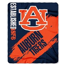 Northwest NCAA Auburn Tigers Fleece Throw Blanket, 50&quot; x 60&quot;, Painted - £17.15 GBP