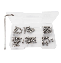 50Pcs M4 Torx Pin Head Security Screws Kit with T20 Wrench, Stainless Steel - $17.64