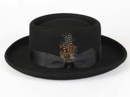 Men Bruno Capelo Hat Australian Wool Crushable Wide Brim GAMBLER GAM100 Black image 3