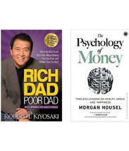 2 Books Set: Rich Dad + Psychology Of Money (English, Paperback) Brand New Books - £15.48 GBP