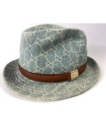 GUCCI GG Canvas Denim Fedora Hat Cap - €236,05 EUR