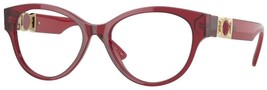 Versace Eyeglasses VE3313 388 54mm Transparent Red / Demo Lens - $2,707.95 MXN