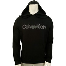 NWT CALVIN KLEIN MSRP $111.99 MEN&#39;S BLACK LONG SLEEVE HOODIE SWEATSHIRT ... - $55.24