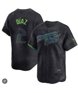 Yandy Diaz #2 Rays Men&#39;s Black Art City Connect Replica Jersey - $81.35 CAD