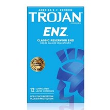 Trojan-Enz Lubricated Condoms 12-Pack - £21.10 GBP