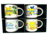 Disney Parks Starbucks Discovery Series Mug SET all 4 Parks EPCOT MK AK ... - $138.59