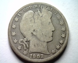 1902-O BARBER HALF DOLLAR GOOD G NICE ORIGINAL COIN FROM BOBS COINS FAST... - $26.00