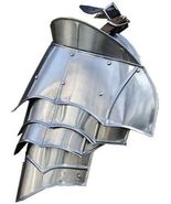 Steel Warrior Pauldron Medieval Shoulder Armor Set 20g - £96.94 GBP