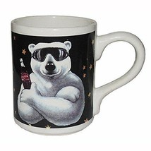 Coca-Cola Polar Bear with Shades Ceramic Mug 16 oz - £26.52 GBP