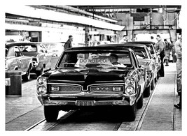 1967 Pontiac Gto Assembly Manufacturing Line Factory 5X7 Photo - £8.90 GBP
