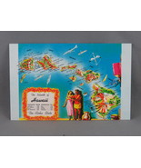 Vintage Postcard - Hawaii Map Image - Hawaiian Services Inc. - £11.26 GBP