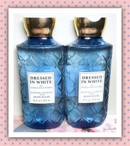 Bath &amp; Body Works Dressed In White 10oz Shower Gel Body Wash Lot Of 2 - $34.78