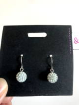 SWAROVSKI Crystal beads drop Earrings Pierced Earrings 8.6mm Hook Earrings - £6.15 GBP