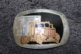 German silver belt buckle- Semi / tractor trailer- NEW - $951.82 MXN
