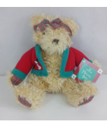 Hallmark Merrily Bear Holiday Bear Christmas Plush Snowman Jacket 10&quot; Wi... - $12.21 CAD