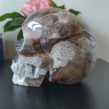 Large Mexican Agate Skull banded chalcedony Quartz 1054kg - £170.06 GBP