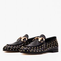 The Jupiter Shoe Black Spike Leather Bit Dress Loafer Limited Edition Women Shoe image 2