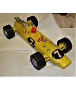VINTAGE PLASTIC-1970&#39;S -YELLOW -INDY RACE CAR -processed plastic Co. - $10.90 CAD