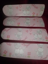 CUSTOM ~ PRISSY FRENCH POODLE CEILING FAN ~ OOH LA LA  BONJOUR AMORE - $2,168.02 MXN
