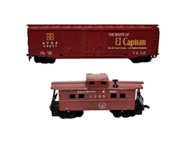 Vintage HO Train Car Lot of 3 - Box Car, 4-Hopper Coal Car &amp; Caboose - S... - $9.95