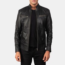 Dantee Black Leather Varsity Jacket - $156.00