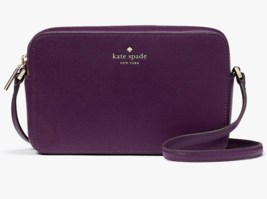 Kate Spade Sienna Purple Refined Leather Crossbody Bag KC469 NWT $299 Retail - £71.20 GBP