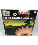 Totally Ghoul Indoor/Outdoor 140 Orange Halloween Lights - 42.5&#39; Cord Le... - £11.35 GBP