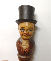 ANRI Mr Micawber Charles Dickens Bottle Stopper Italy Cork Vintage Wood Barware - £268.64 GBP
